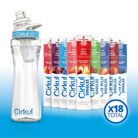 22oz. Plastic Bottle & LifeSip® Fruit Punch E5